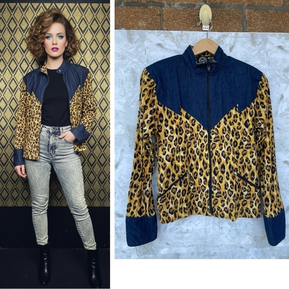 Parachute Jackets & Blazers - Archival Parachute Harry Parnass Nicola
Pelly Leopard Print Bomber Jacket w/ Den